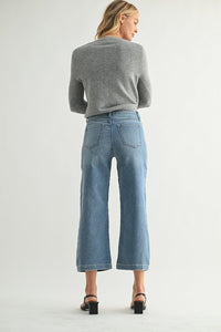 Cropped Wide Sweat Jean