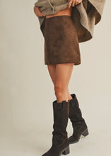 Load image into Gallery viewer, Fitted Suede Mini Skirt
