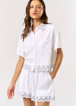 Load image into Gallery viewer, Embroidered Button Down Top &amp; Shorts Set
