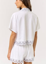 Load image into Gallery viewer, Embroidered Button Down Top &amp; Shorts Set
