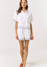 Load image into Gallery viewer, Embroidered Button Down Top &amp; Shorts Set

