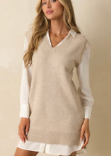 Load image into Gallery viewer, Mixed Media Shirt Dress
