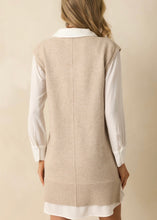 Load image into Gallery viewer, Mixed Media Shirt Dress
