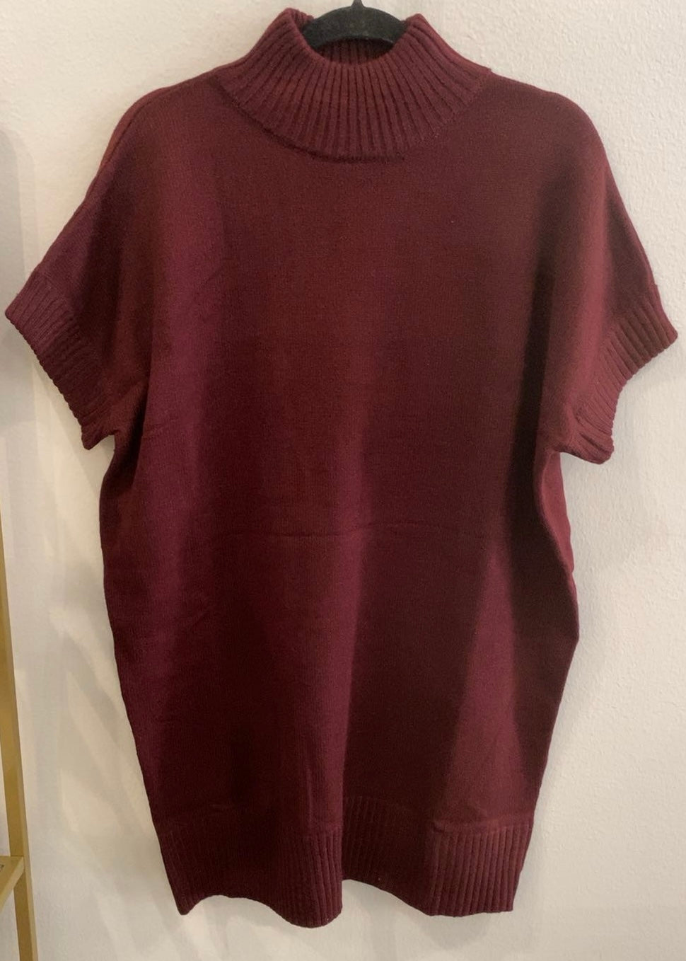 Oversized Mock Neck Sweater Dress