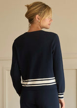 Load image into Gallery viewer, Navy Stripe Hem Sweater
