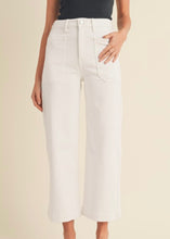 Load image into Gallery viewer, White Denim Pocket Utility Jeans
