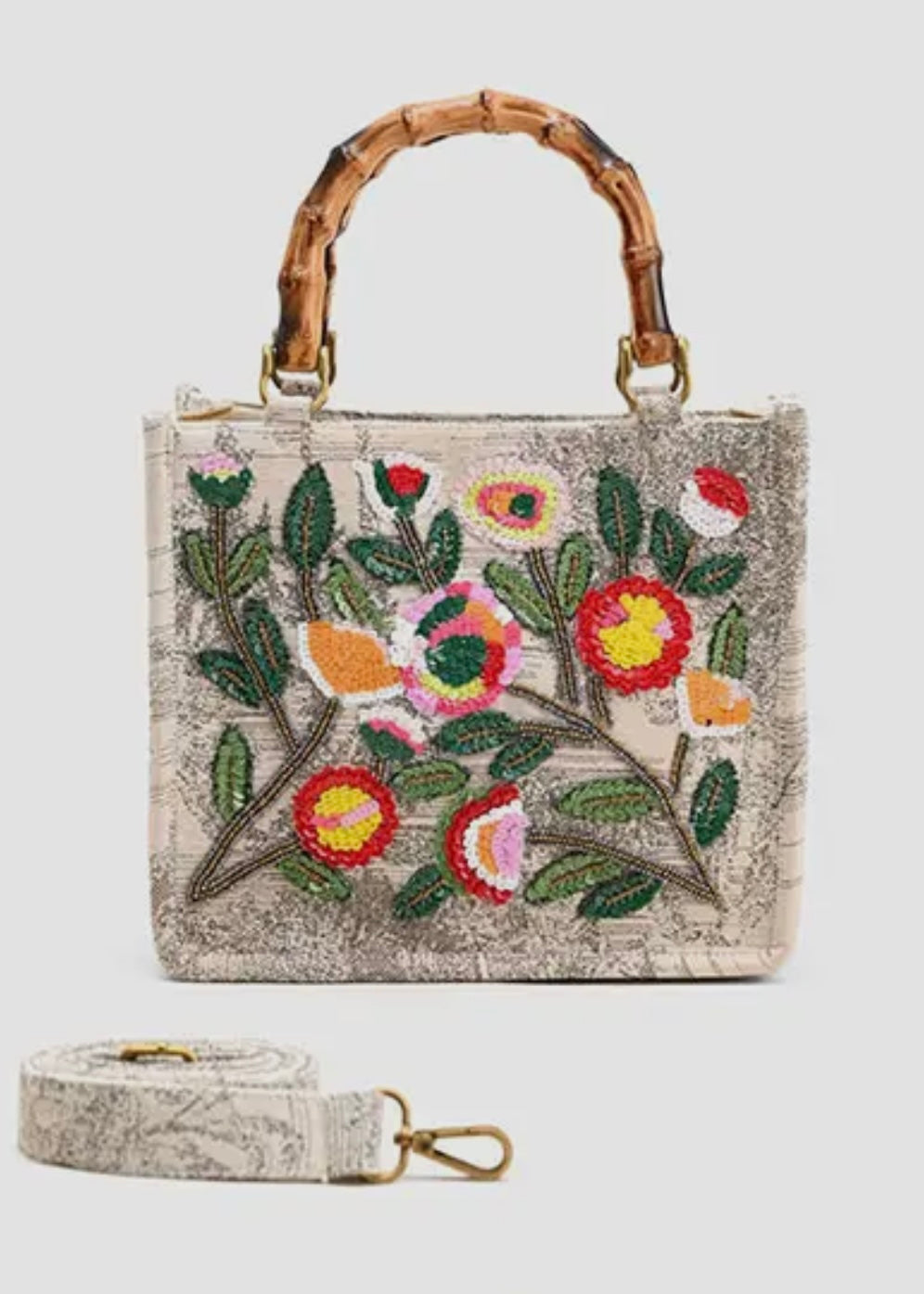 Beaded Floral Bag