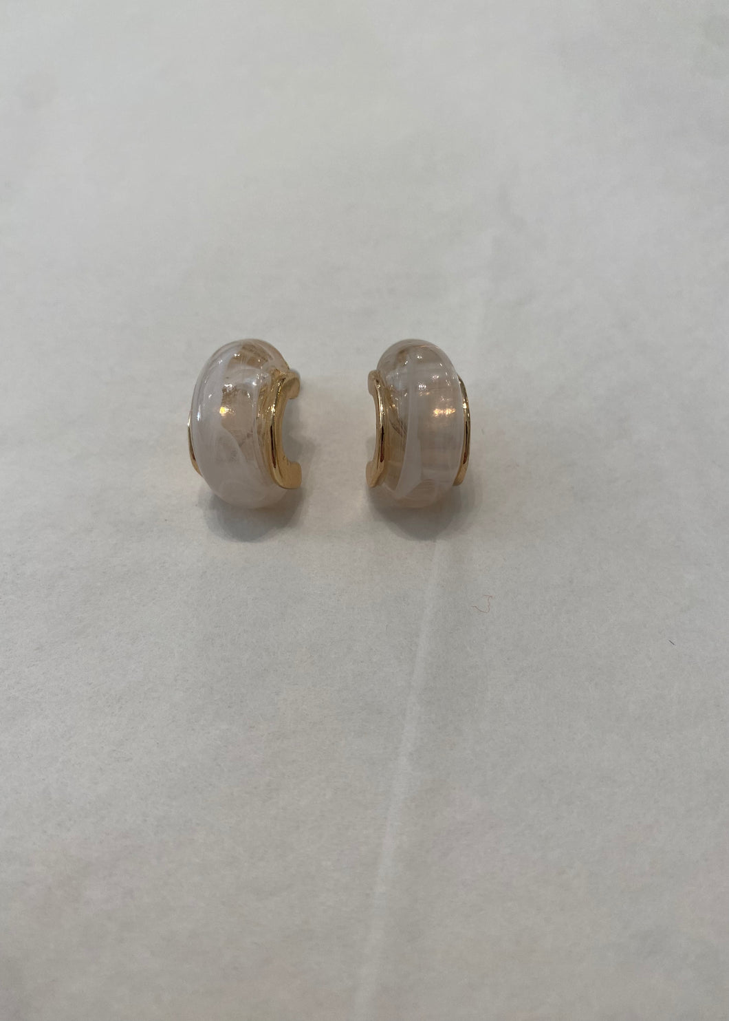 White Colored Earring