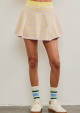 Load image into Gallery viewer, Lemon Combo Striped Sweater Skort
