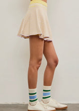 Load image into Gallery viewer, Lemon Combo Striped Sweater Skort

