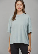 Load image into Gallery viewer, Soft Mint Cashmere Blend Drop Shoulder Sweater
