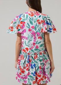 Kivia Blossom Trapeze Mini Dress