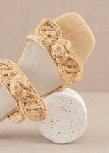 Load image into Gallery viewer, Raffia Bow Sandals
