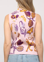Load image into Gallery viewer, Mock Neck Tiger Print Vest Top
