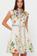 Load image into Gallery viewer, Floral Printed Mini Shirt Dress
