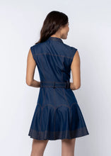 Load image into Gallery viewer, Denim Belted Mini Dress
