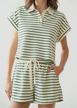 Load image into Gallery viewer, Green Striped Collard Shirt
