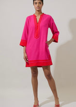 Load image into Gallery viewer, Fuchsia Linen Mini Dress

