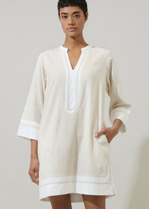 Natural Linen Mini Dress