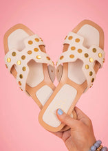 Load image into Gallery viewer, Nude Studded Sandal
