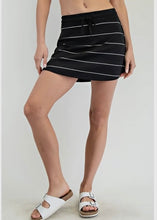 Load image into Gallery viewer, Black Modal Stripe Skort
