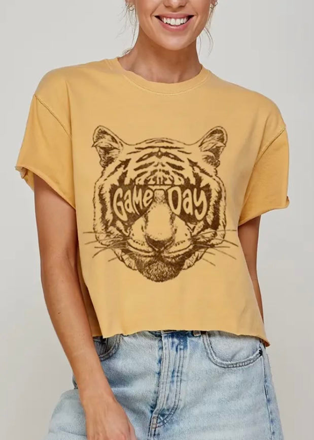 Game Day Vintage Crop Top