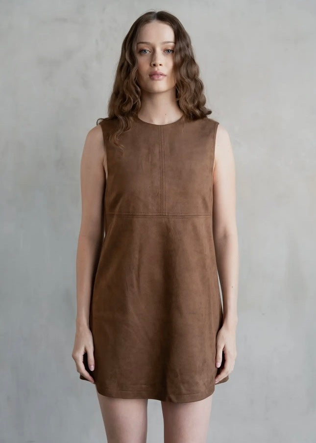 Round Neck Sleeveless Mini Dress