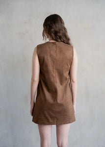 Round Neck Sleeveless Mini Dress