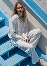 Load image into Gallery viewer, Light Grey Modal Piping Straight Pant
