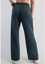 Load image into Gallery viewer, Midnight Green Modal Pintuck Straight Pant
