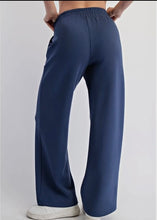 Load image into Gallery viewer, Smoky Navy Pintuck Straight Pant
