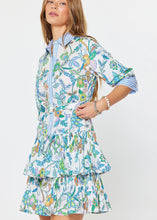 Load image into Gallery viewer, Paisley Printed Tiered Mini Dress
