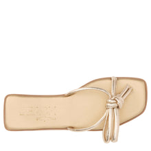 Load image into Gallery viewer, Gold Knot Detail Flip Flop
