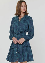 Load image into Gallery viewer, Ruffled Collar V-Neck Button Down Mini Dress
