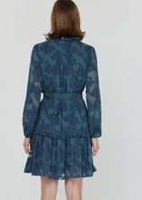 Load image into Gallery viewer, Ruffled Collar V-Neck Button Down Mini Dress
