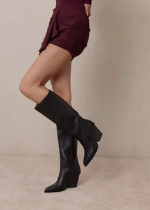 The Collins Black  Pointed Toe Boot