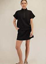 Load image into Gallery viewer, Black Modal Quarter Zip Top
