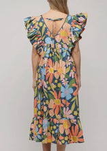 Load image into Gallery viewer, Floral Ruffle Sleeve Midi Dress
