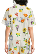 Load image into Gallery viewer, Fruit Print Button Down Cropped Shirt
