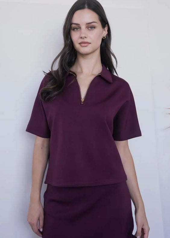 Port Butter Soft Quarter Zip Top