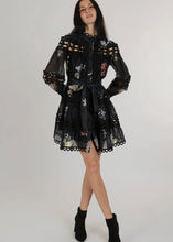 Load image into Gallery viewer, Floral Print Cutout Detail A-Line Mini Dressing
