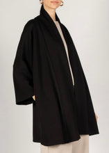 Load image into Gallery viewer, Black Scuba Oversized Cardigan
