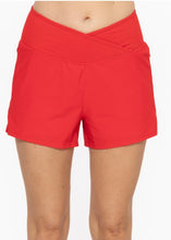 Load image into Gallery viewer, Cherry Crossover Waist Shorts
