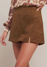 Load image into Gallery viewer, Faux Suede Skort
