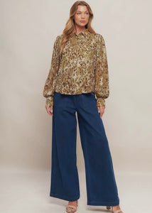 Printed Woven Top