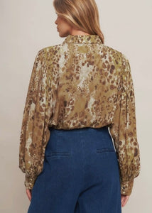 Printed Woven Top