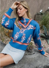 Load image into Gallery viewer, Long Sleeve Print Sweater
