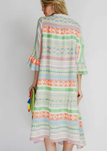 Load image into Gallery viewer, Multicolor Printed Long Cotton Dress
