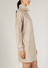 Load image into Gallery viewer, Taupe Scuba Cowl Neck Dress
