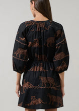 Load image into Gallery viewer, Jungle Split Neck Mini Dress
